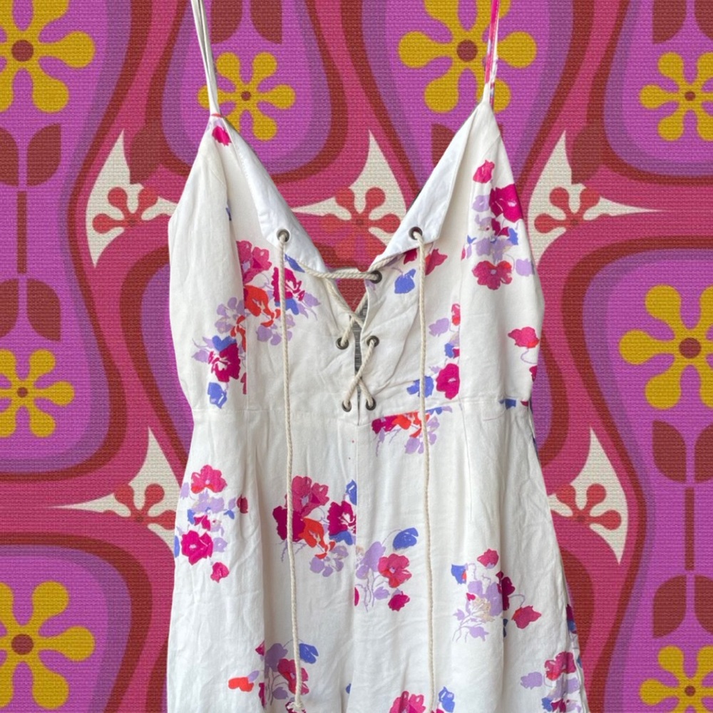 MINKPINK Floral Cottagecore Romper Size S